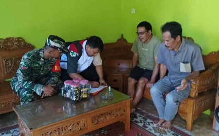 Sukseskan Program ODF Babinsa Koramil 06/Klb Dampingi Tim Verifikasi