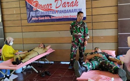 Komandan Posramil Dampingi Kegiatan Donor Darah