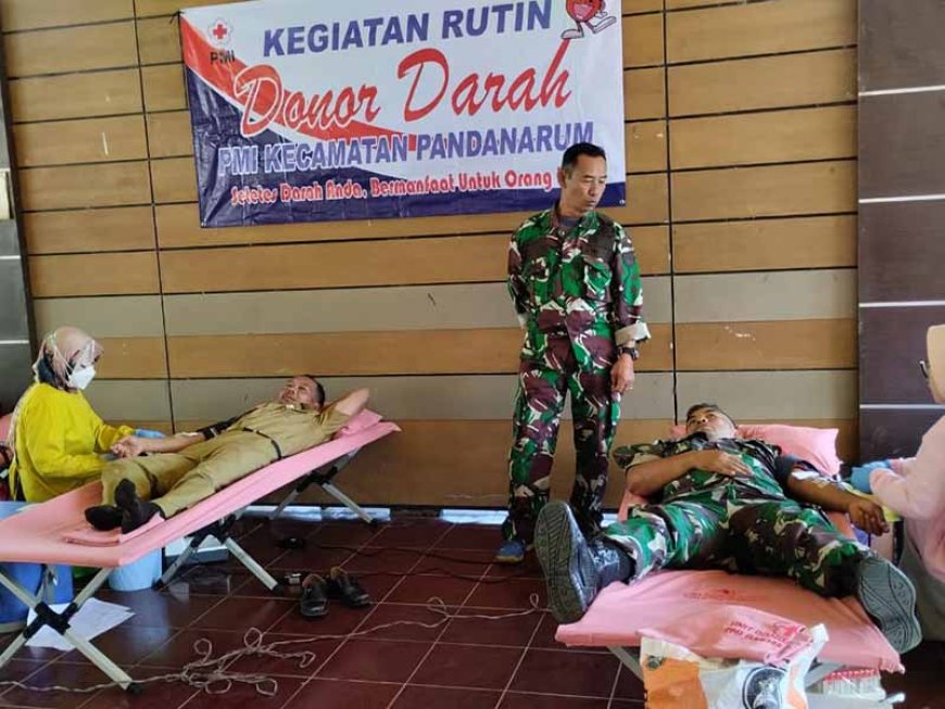Komandan Posramil Dampingi Kegiatan Donor Darah