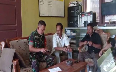 WUJUD SINERGITAS,BABINSA KOMSOS DENGAN PERANGKAT DESA DAN MASYARAKAT DESA BINAAN