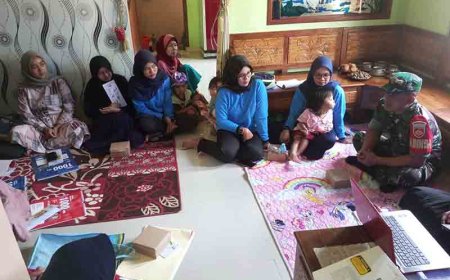 BABINSA DAMPINGI PENYULUHAN STUNTING OLEH PLKB KEC PANDANARUM