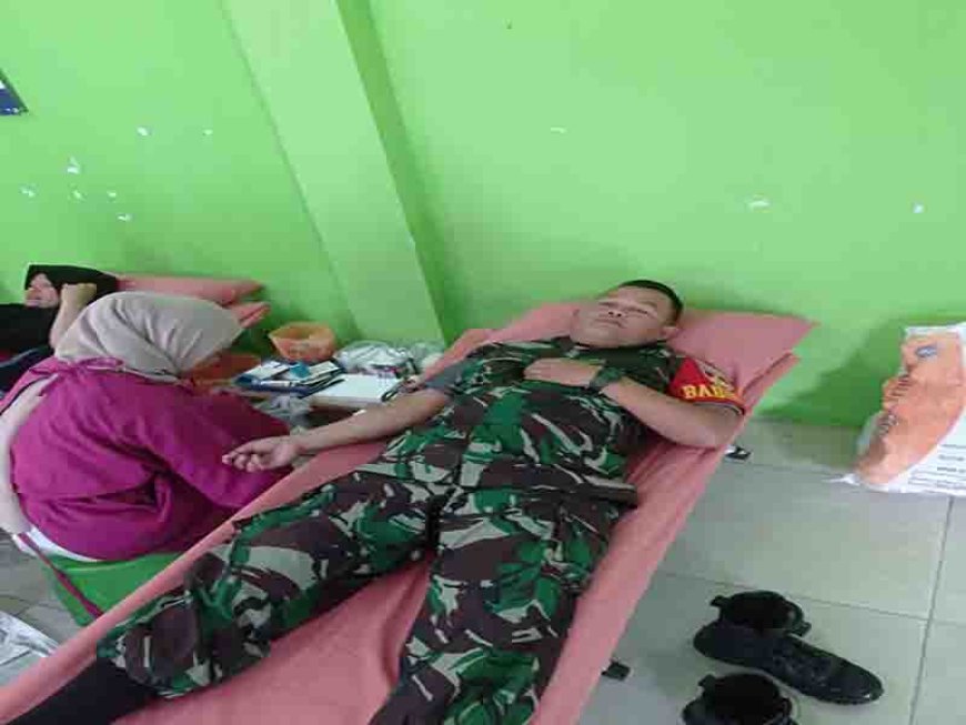BABINSA KORAMIL 06 KALIBENING HADIRI BAKTI SOSIAL DONOR DARAH