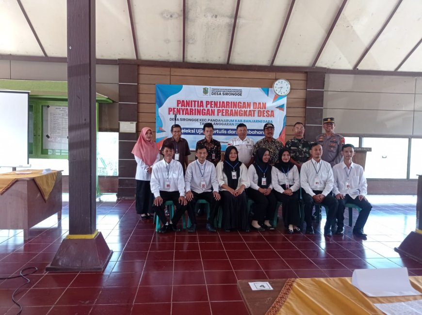 DANPOSRAMIL HADIRI UJIAN CALON PERANGKAT DESA