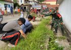 Karya Bakti, Koramil 12/Sigaluh Kodim 0704/Banjarnegara Gelar Bersih Pasar Tradisional