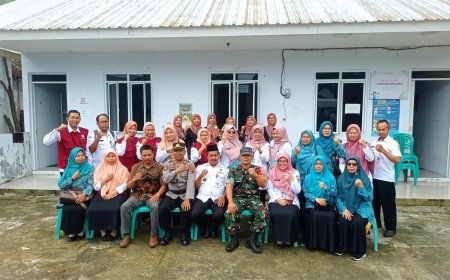 BABINSA MELAKSANAKAN PENDAMPINGAN VERIFIKASI LAPANGAN LOMBA POSYANDU TERBAIK TINGKAT KABUPATEN