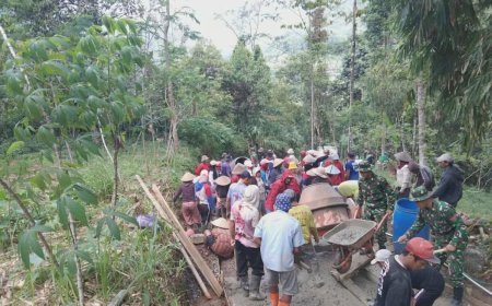 TMMD Sengkuyung 2026 TNI dan Warga Lawen Bersatu