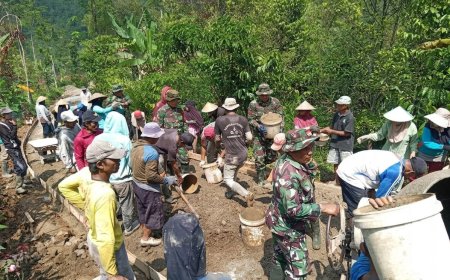 TMMD Sengkuyung Tahap II 2026 Perkuat Pembangunan Desa Lawen