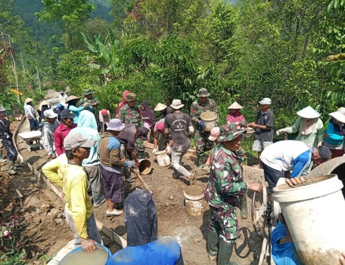 TMMD Sengkuyung Tahap II 2026 Perkuat Pembangunan Desa Lawen