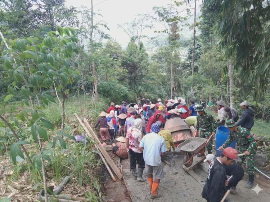 TMMD Sengkuyung 2026 TNI dan Warga Lawen Bersatu